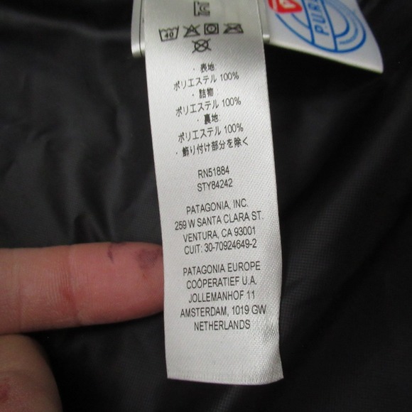Patagonia Vest Mens XXL Black Prima Loft Nano Puff Quilted Light Insulated LOGO - Picture 8 of 12